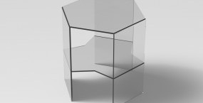 6 sided table/showcase 